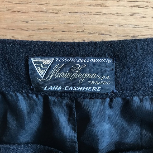 Wool flannel pencil skirt - Picture 2 of 3